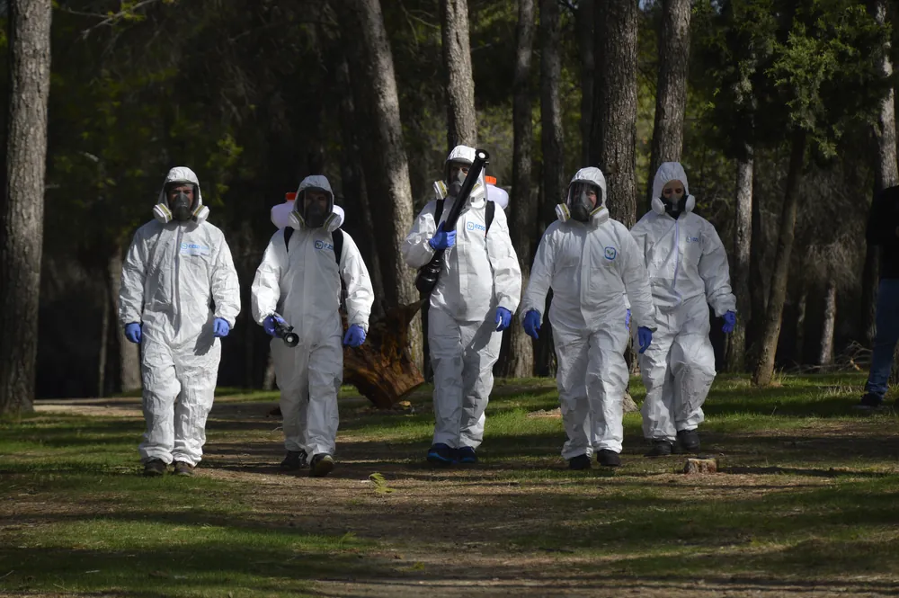 Environmental health team in Spain